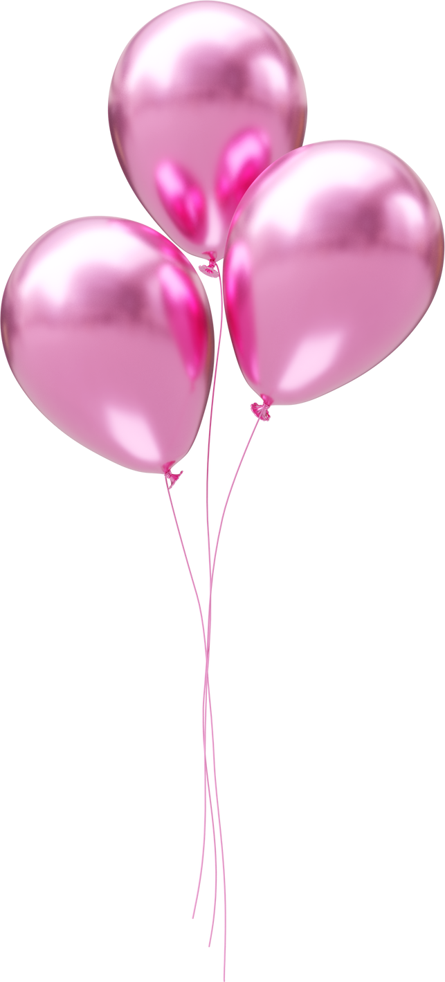 Floating Pink Balloons